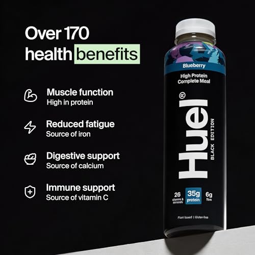 Huel Black Edition RTD | 8x500ml 35g Protein | Blueberry