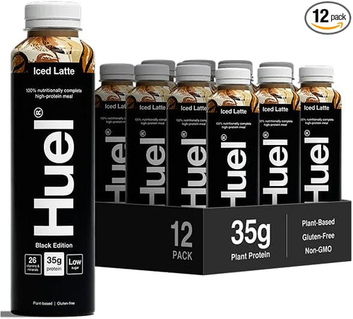 Huel Black Edition RTD | 8x500ml 35g Protein | Iced Latte