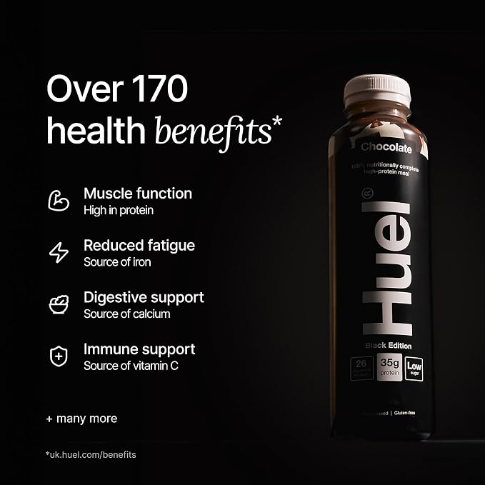 Huel Black Edition RTD | 12x500ml 35g Protein | Chocolate