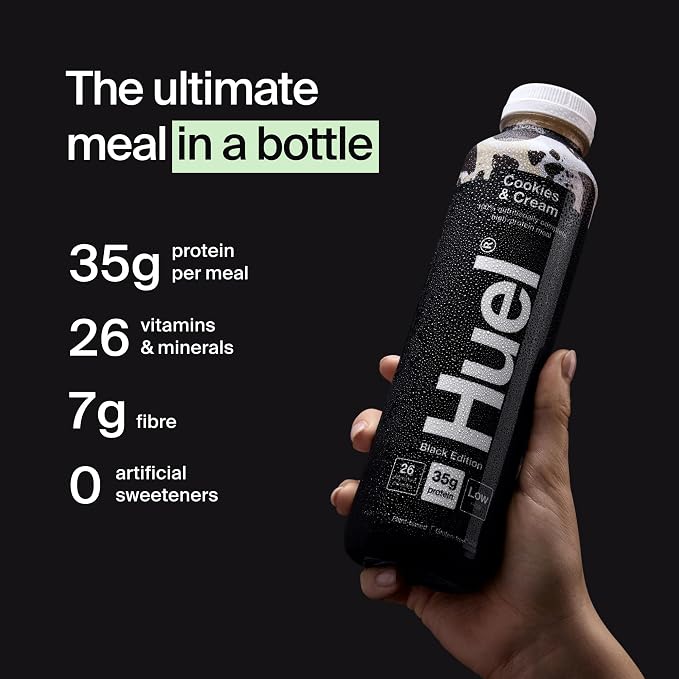 Huel Black Edition RTD | 8x500ml 35g Protein | Cookies & Cream