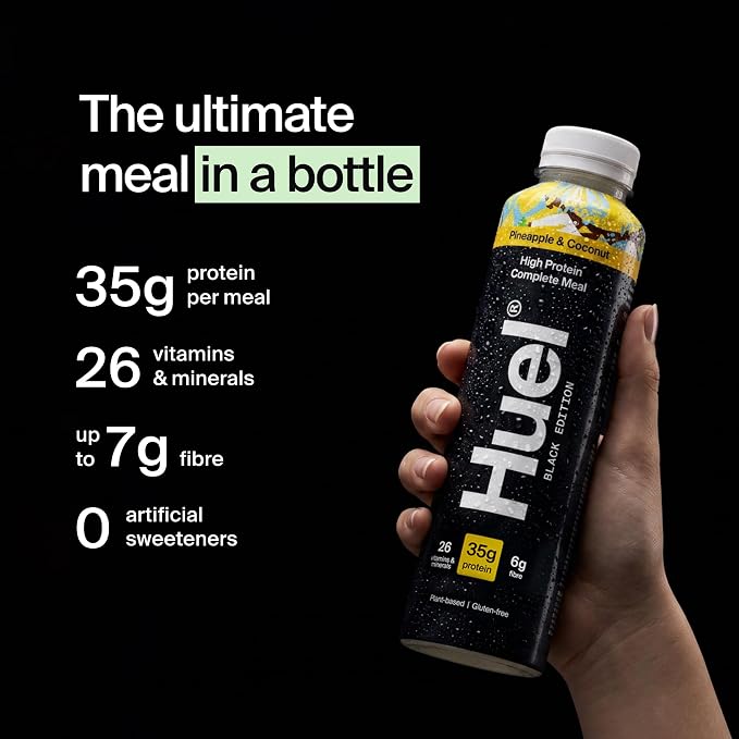 Huel Black Edition RTD | 8x500ml 35g Protein | Pineapple Coconut