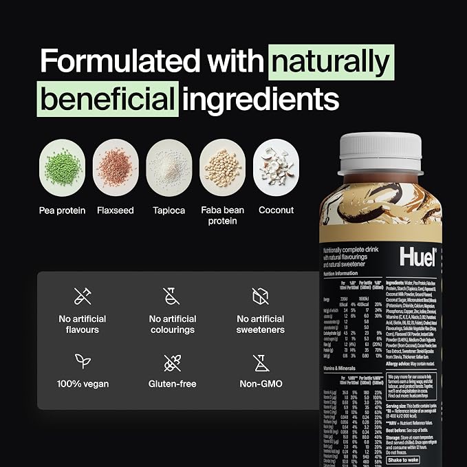 Huel Black Edition RTD | 8x500ml 35g Protein | Iced Latte