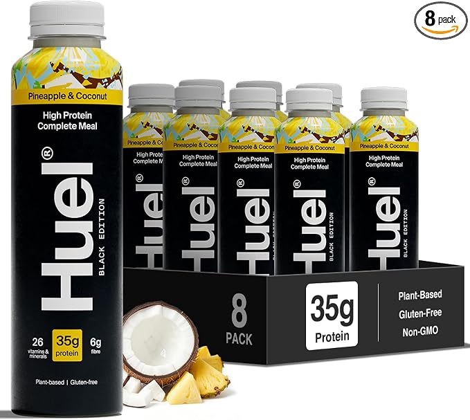 Huel Black Edition RTD | 8x500ml 35g Protein | Pineapple Coconut