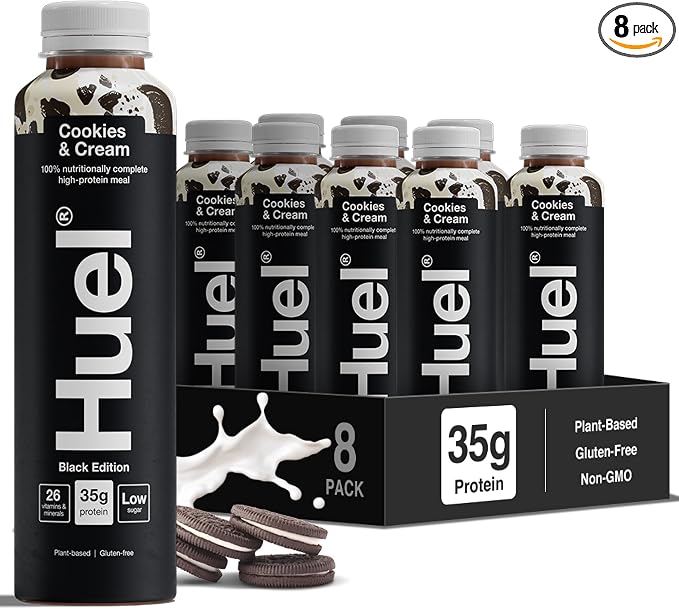 Huel Black Edition RTD | 8x500ml 35g Protein | Cookies & Cream