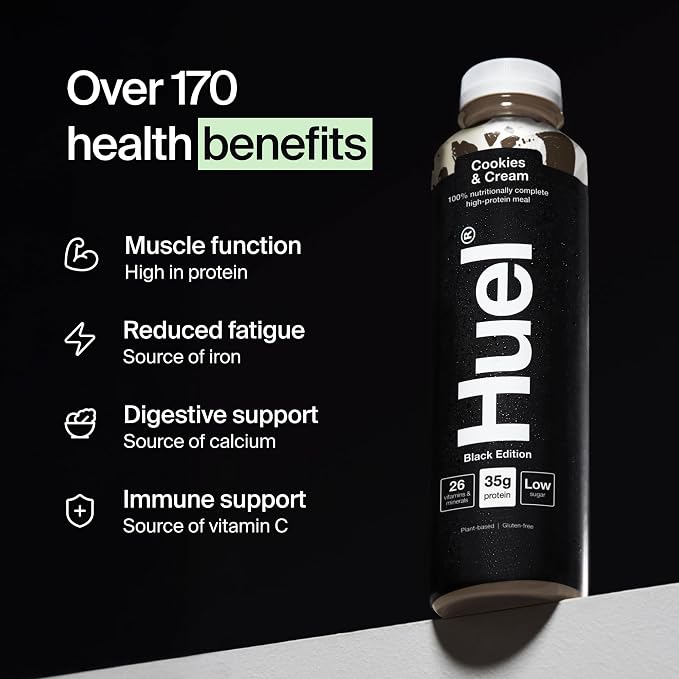 Huel Black Edition RTD | 8x500ml 35g Protein | Cookies & Cream