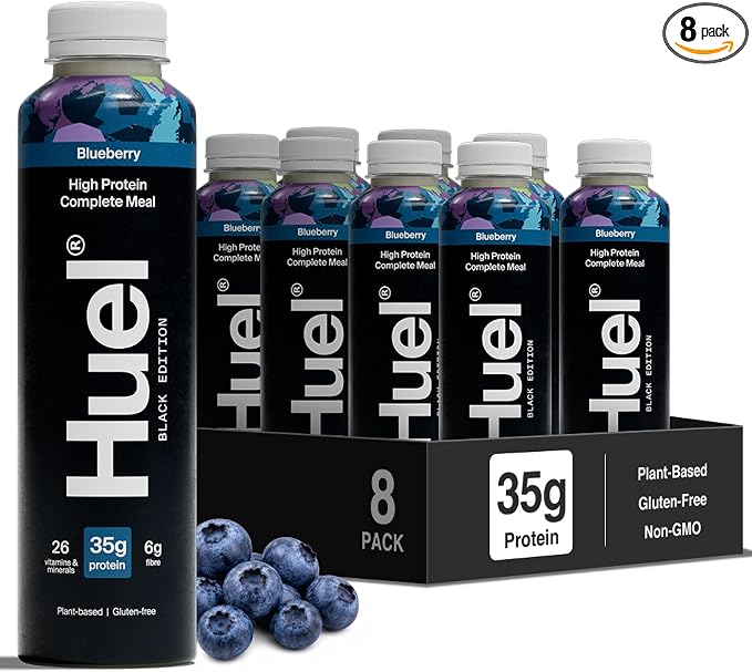 Huel Black Edition RTD | 8x500ml 35g Protein | Blueberry